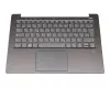 LCM17J66D0J686 Original Chicony Tastatur inkl. Topcase DE (deutsch) grau/grau mit Backlight (fingerprint)