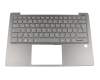 LCM17J66D0J686 Original Chicony Tastatur inkl. Topcase DE (deutsch) grau/grau mit Backlight