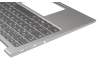 LCM17J66D0J686 Original Chicony Tastatur inkl. Topcase DE (deutsch) grau/silber mit Backlight
