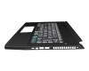 LG4P P90BRL Original Acer Tastatur inkl. Topcase DE (deutsch) schwarz/transparent/schwarz mit Backlight
