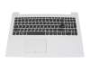 Lenovo IdeaPad 320-15AST (80XV) Original Tastatur inkl. Topcase DE (deutsch) grau/weiß