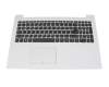 Lenovo IdeaPad 320-15IAP (80XR/81CS) Original Tastatur inkl. Topcase DE (deutsch) grau/weiß