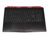 MSI GE63 RGB 8SF/8SG/8SE (MS-16P7) Original Tastatur inkl. Topcase FR (französisch) schwarz/schwarz mit Backlight