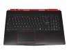 MSI GE63 Raider 9SF (MS-16P7) Original Tastatur inkl. Topcase FR (französisch) schwarz/schwarz mit Backlight