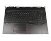 MSI GE75 Raider 10SGS/10SFS/10SF (MS-17E9) Original Tastatur inkl. Topcase DE (deutsch) schwarz/schwarz mit Backlight