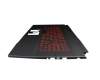 MSI GF76 11SC/11UC/11UCK (MS-17L2) Original Tastatur inkl. Topcase DE (deutsch) schwarz/schwarz mit Backlight