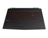 MSI GL63 8RC (MS-16P6) Original Tastatur inkl. Topcase DE (deutsch) schwarz/schwarz mit Backlight