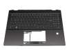 MSI Summit E16 Flip A12UCT/A12UDT Original Tastatur inkl. Topcase DE (deutsch) schwarz/schwarz mit Backlight