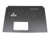 NJKQ AUX ANT Original Asus Tastatur inkl. Topcase UK (englisch) schwarz/transparent/schwarz mit Backlight