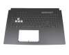 NJKQ MAIN ANT Original Asus Tastatur inkl. Topcase UK (englisch) schwarz/transparent/schwarz mit Backlight