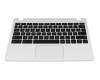 NK.I1117.01Y Original Acer Tastatur inkl. Topcase DE (deutsch) schwarz/weiß