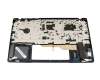 NSK-FFTBN 0G Original Darfon Tastatur inkl. Topcase DE (deutsch) grau/grau mit Backlight