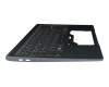 NSK-FFTBN 0G Original Darfon Tastatur inkl. Topcase DE (deutsch) grau/grau mit Backlight