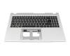 NSK-RA11SC Original Acer Tastatur inkl. Topcase DE (deutsch) schwarz/silber