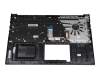 NSK-W47BU 0G Original Darfon Tastatur inkl. Topcase DE (deutsch) schwarz/schwarz mit Backlight