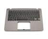 NSK-WB90G Original Asus Tastatur inkl. Topcase DE (deutsch) schwarz/grau mit Backlight