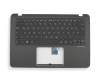 NSK-WB9BU 0G Original Darfon Tastatur inkl. Topcase DE (deutsch) schwarz/schwarz mit Backlight