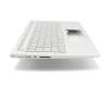 NSK-XCBBC Original HP Tastatur inkl. Topcase DE (deutsch) silber/silber mit Backlight