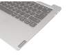 PC4CB-GE Original Lenovo Tastatur inkl. Topcase DE (deutsch) grau/silber mit Backlight