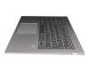 PC4VB-GR Original Lenovo Tastatur inkl. Topcase DE (deutsch) grau/silber mit Backlight