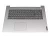 PC5C-GE Original Lenovo Tastatur inkl. Topcase DE (deutsch) grau/silber (Fingerprint)