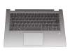 PD4SB-SP Original Lenovo Tastatur inkl. Topcase SP (spanisch) grau/silber mit Backlight