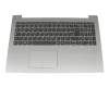 PK1314F1A19 Original Lenovo Tastatur inkl. Topcase DE (deutsch) grau/silber (Fingerprint)