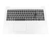 PK1314F3A19 Original LCFC Tastatur inkl. Topcase DE (deutsch) grau/weiß