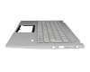 PK1334G1E14 Original Acer Tastatur inkl. Topcase CH (schweiz) silber/silber mit Backlight