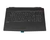 PN140229 Original MSI Tastatur inkl. Topcase DE (deutsch) schwarz/schwarz/rot mit Backlight
