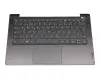 PR45-GR Original Lenovo Tastatur inkl. Topcase DE (deutsch) grau/grau mit Fingerprint
