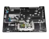 PR45-GR Original Lenovo Tastatur inkl. Topcase DE (deutsch) grau/grau mit Fingerprint