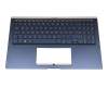 SN2580BL3SG-95750-2DA Original LiteOn Tastatur inkl. Topcase DE (deutsch) blau/blau mit Backlight