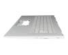 SV03P_A80SWL Original Acer Tastatur inkl. Topcase DE (deutsch) silber/silber mit Backlight