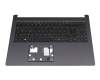 T011C2 Tastatur inkl. Topcase DE (deutsch) schwarz/schwarz mit Backlight
