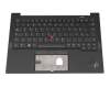T015LR Tastatur inkl. Topcase DE (deutsch) schwarz/schwarz mit Backlight und Mouse-Stick B-Ware