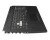 T041A1 Tastatur inkl. Topcase US (englisch) schwarz/transparent/grau mit Backlight