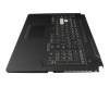 T041A1 Tastatur inkl. Topcase US (englisch) schwarz/transparent/grau mit Backlight