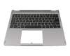 T058C2 Tastatur inkl. Topcase FR (französisch) grau/grau mit Backlight