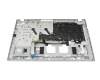 T121CR Tastatur inkl. Topcase US (englisch) schwarz/silber B-Ware