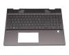 T20041900009 Original HP Tastatur inkl. Topcase DE (deutsch) grau/anthrazit mit Backlight
