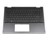 T234864-041 Original HP Tastatur inkl. Topcase DE (deutsch) schwarz/schwarz mit Backlight
