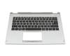 T2454N Tastatur inkl. Topcase CH (schweiz) schwarz/silber mit Backlight