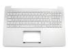 T2501V Tastatur inkl. Topcase DE (deutsch) silber/silber mit Backlight (für Modelle mit HDD)