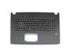 T753VD Tastatur inkl. Topcase DE (deutsch) schwarz/schwarz mit Backlight RGB