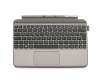 TDT102 Tastatur inkl. Topcase DE (deutsch) schwarz/grau