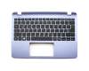 TE3112 Tastatur inkl. Topcase DE (deutsch) schwarz/blau