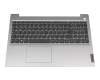 TL81W1 Tastatur inkl. Topcase DE (deutsch) grau/silber Fingerprint