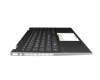 Tastatur inkl. Topcase DE (deutsch) schwarz/schwarz/silber ohne Hintergrundbeleuchtung original für HP Pavilion x360 14-dw1000