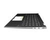Tastatur inkl. Topcase DE (deutsch) schwarz/schwarz/silber ohne Hintergrundbeleuchtung original für HP Pavilion x360 14-dw1000